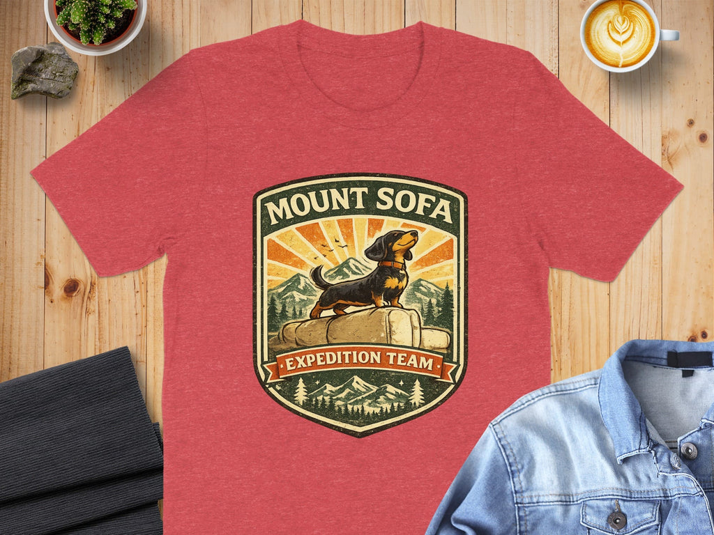 Mount Sofa Expedition Team Dog Graphic T-shirt
