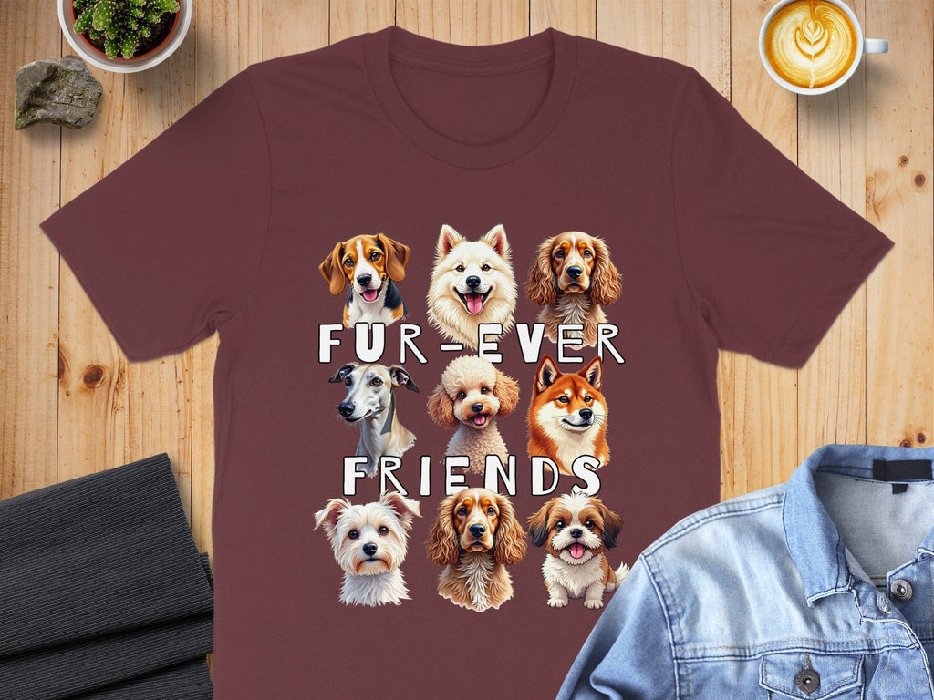 Fur-ever Friends Graphic T-Shirt Dog Lover Apparel
