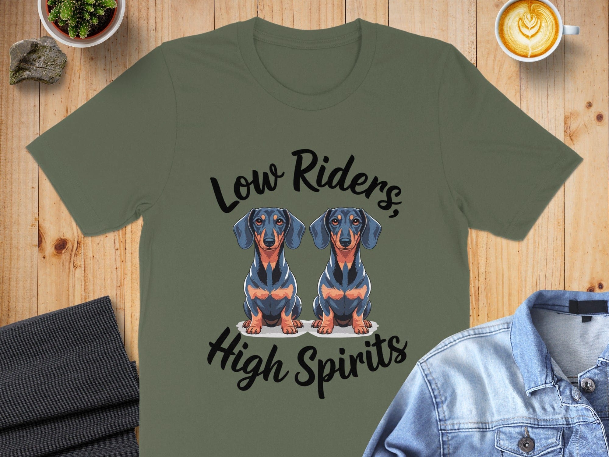 Low Riders High Spirits Dachshund T-Shirt