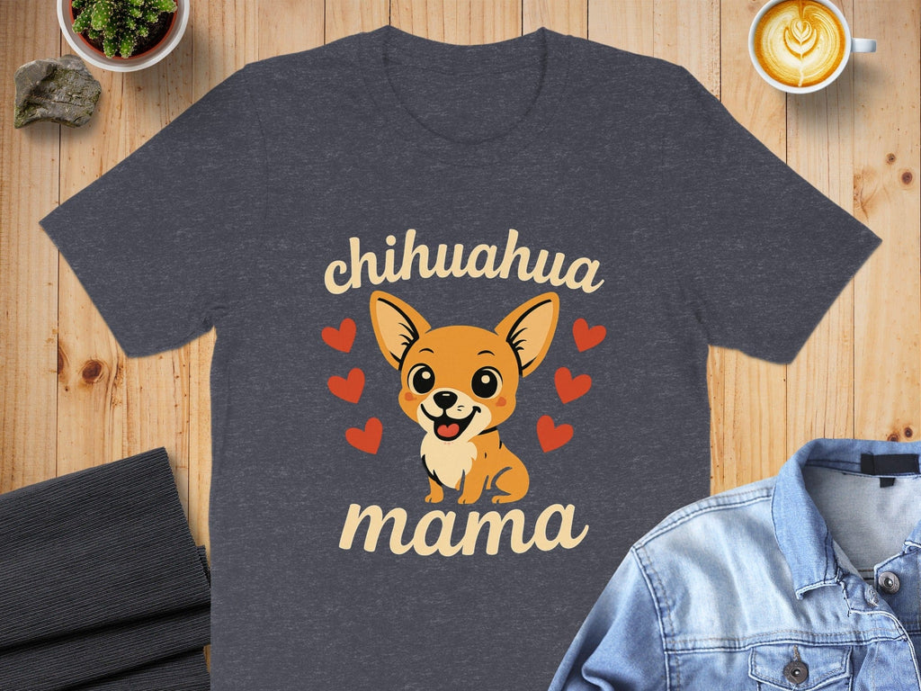 Cute Chihuahua Mama Graphic Tee Shirt