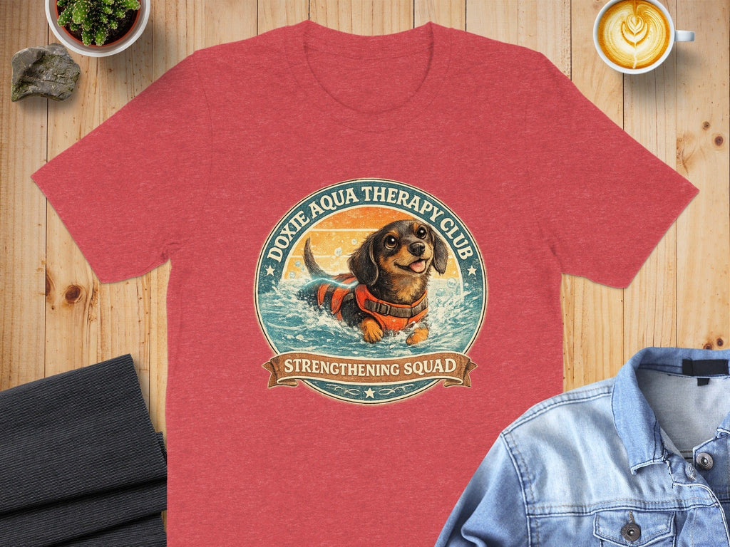 Doxie Aqua Therapy Club Strengthening Squad T-shirt