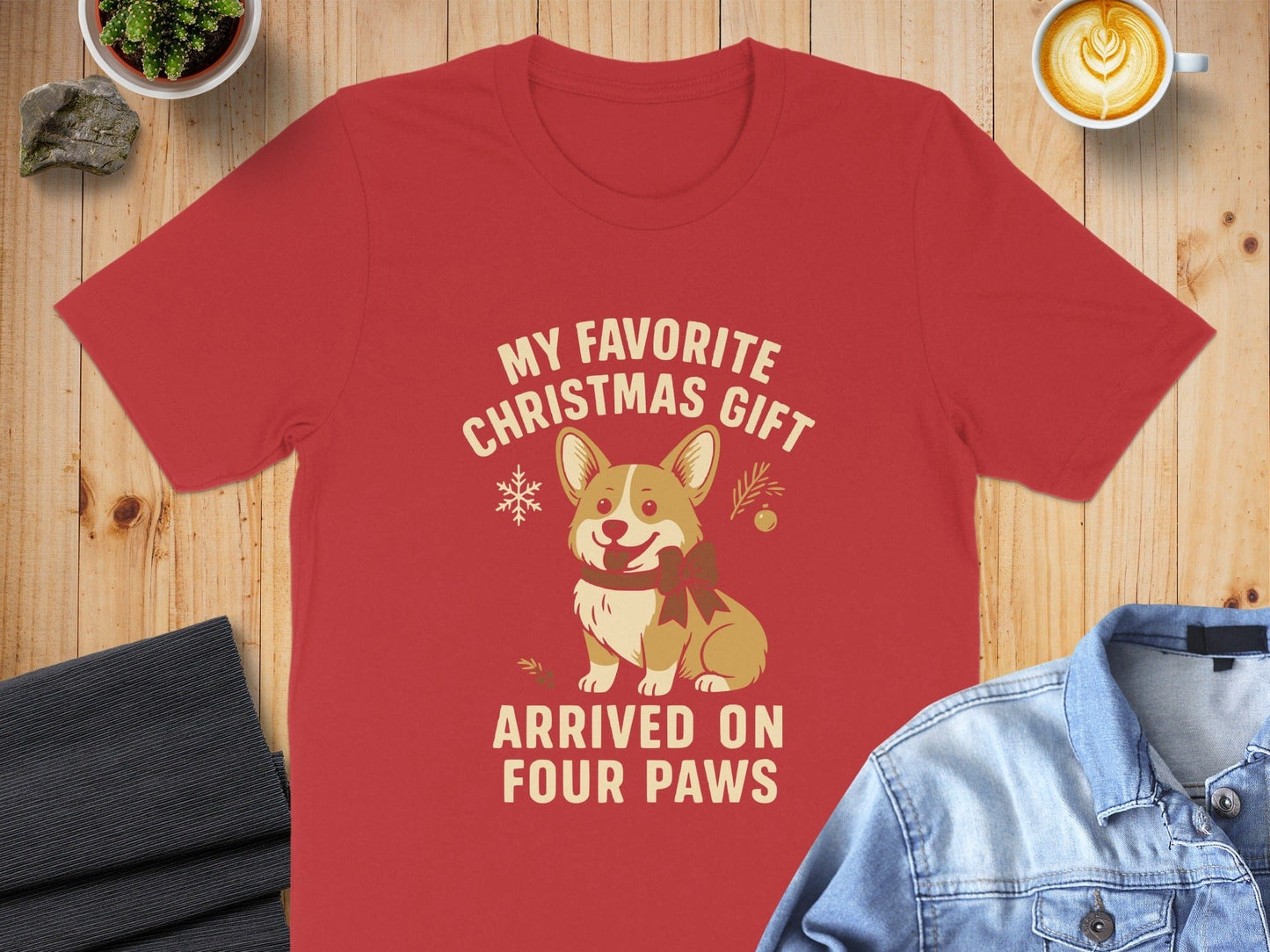My Favorite Christmas Gift Arrived On Four Paws Shirt