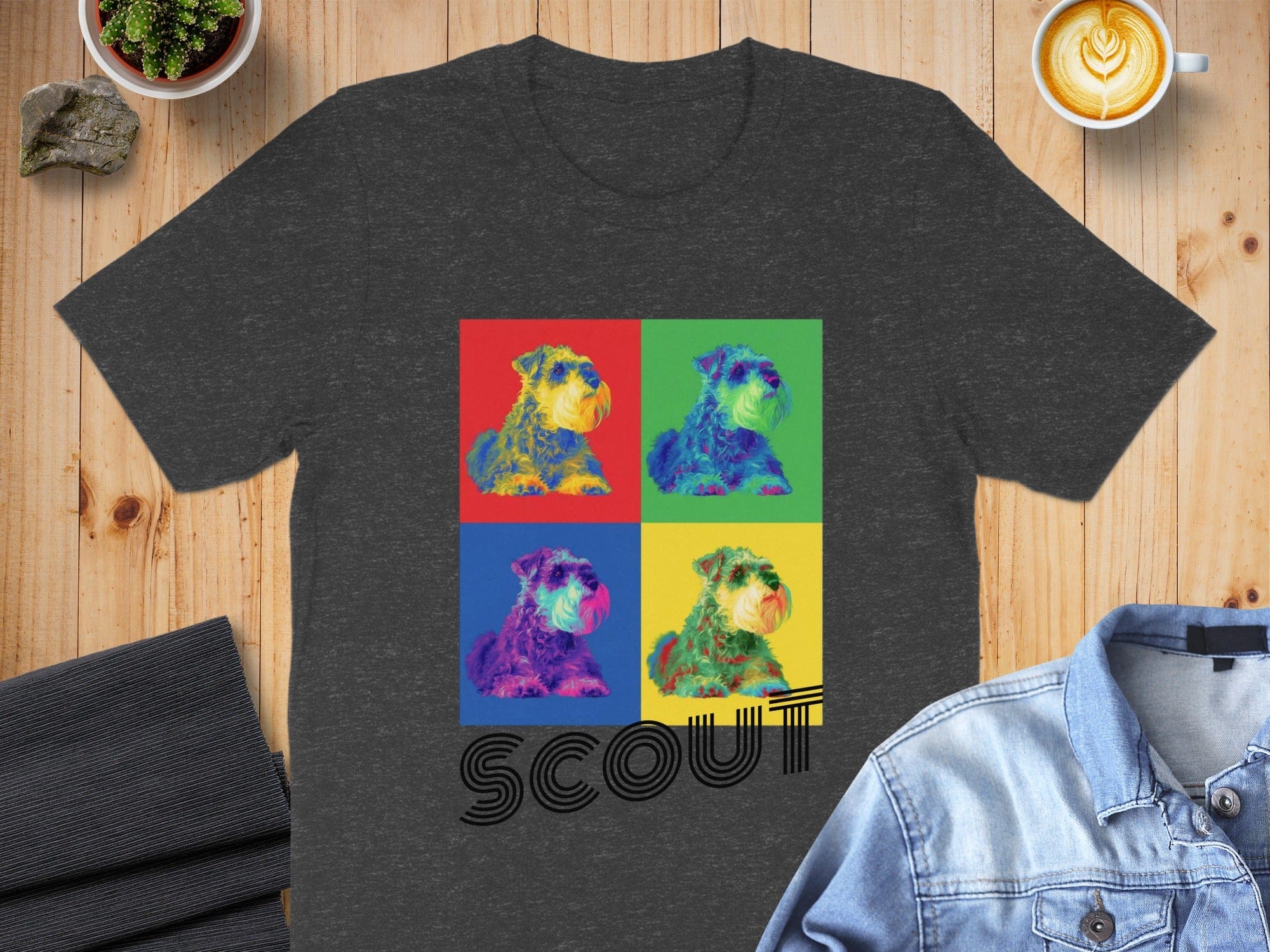 Colorful Dog Scout Graphic Tee Shirt Apparel