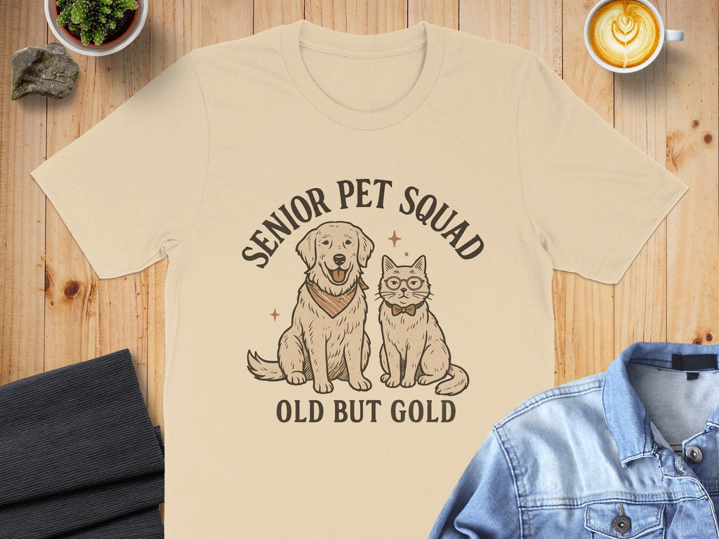 Senior Pet Squad Old But Gold T-shirt
