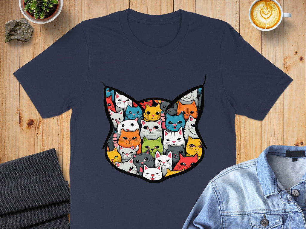 Cute Cats Compilation Graphic Design T-shirt