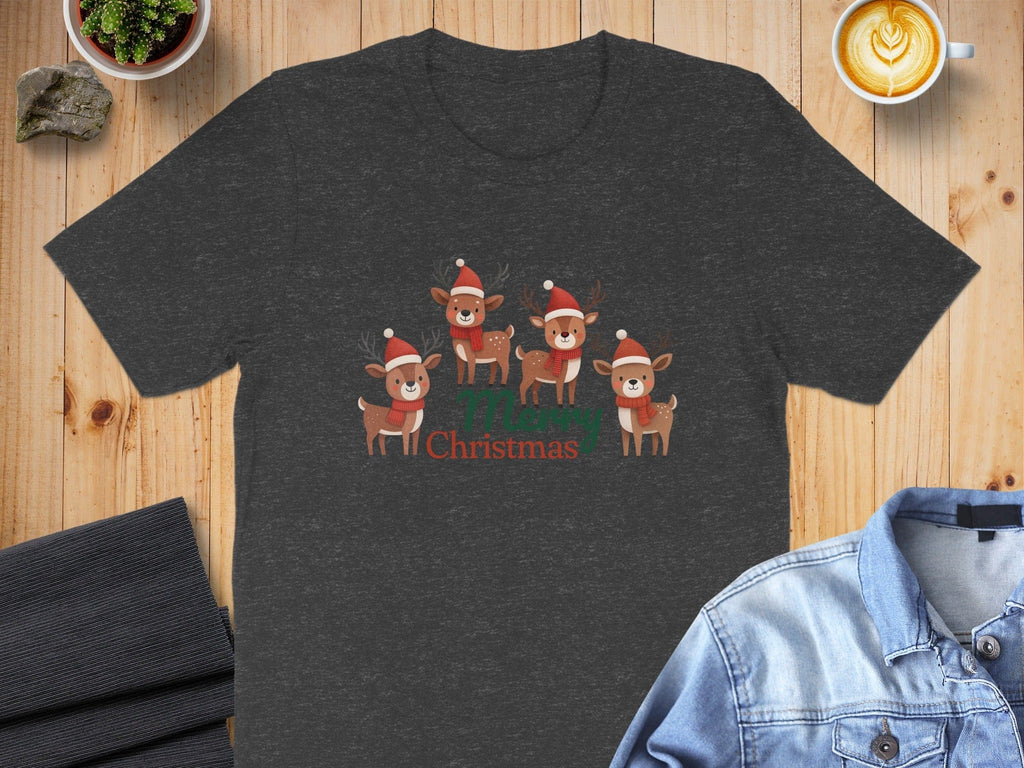 Merry Christmas Reindeer Family T-Shirt
