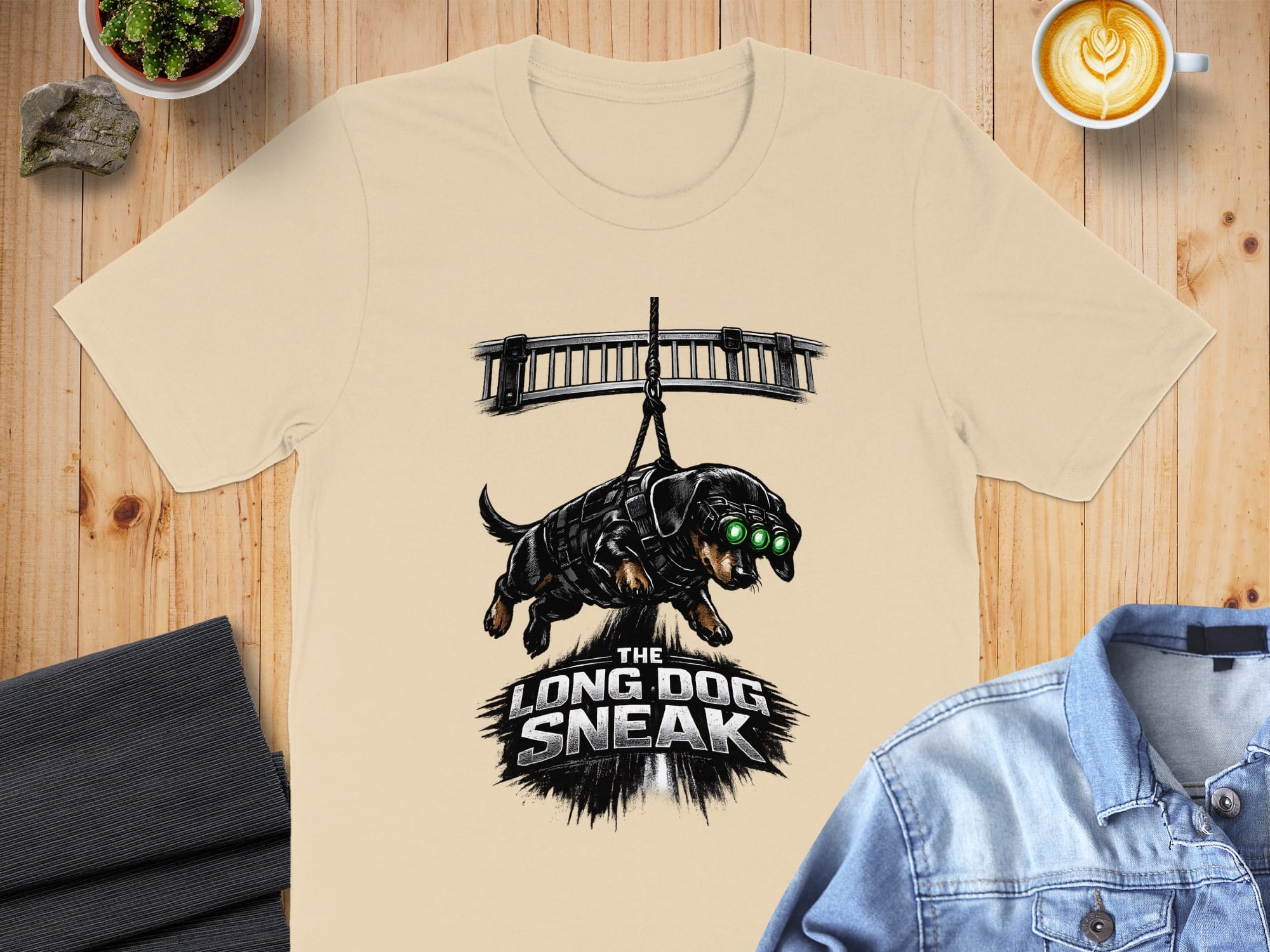 The Long Dog Sneak Graphic Art Shirt