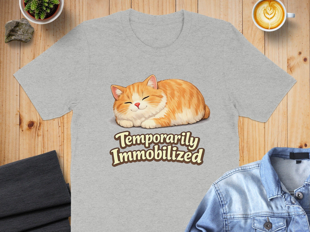 Temporarily Immobilized Cute Sleeping Cat T-Shirt
