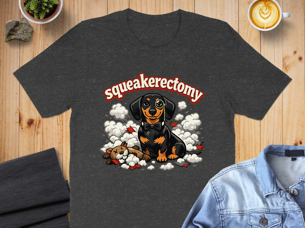 Squeakerectomy Dachshund Dog Funny Graphic T-Shirt