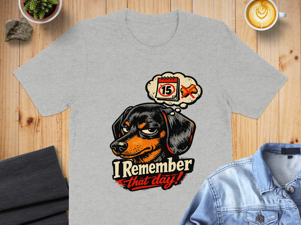 I Remember That Day Dog with Calendar Graphic Shirt