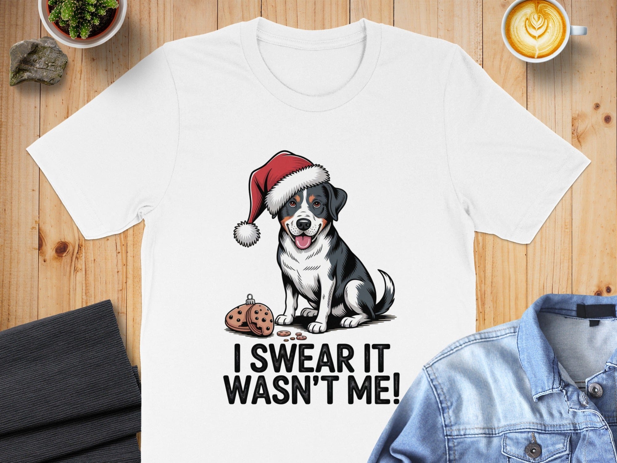 I Swear It Wasn't Me Christmas Dog T-Shirt