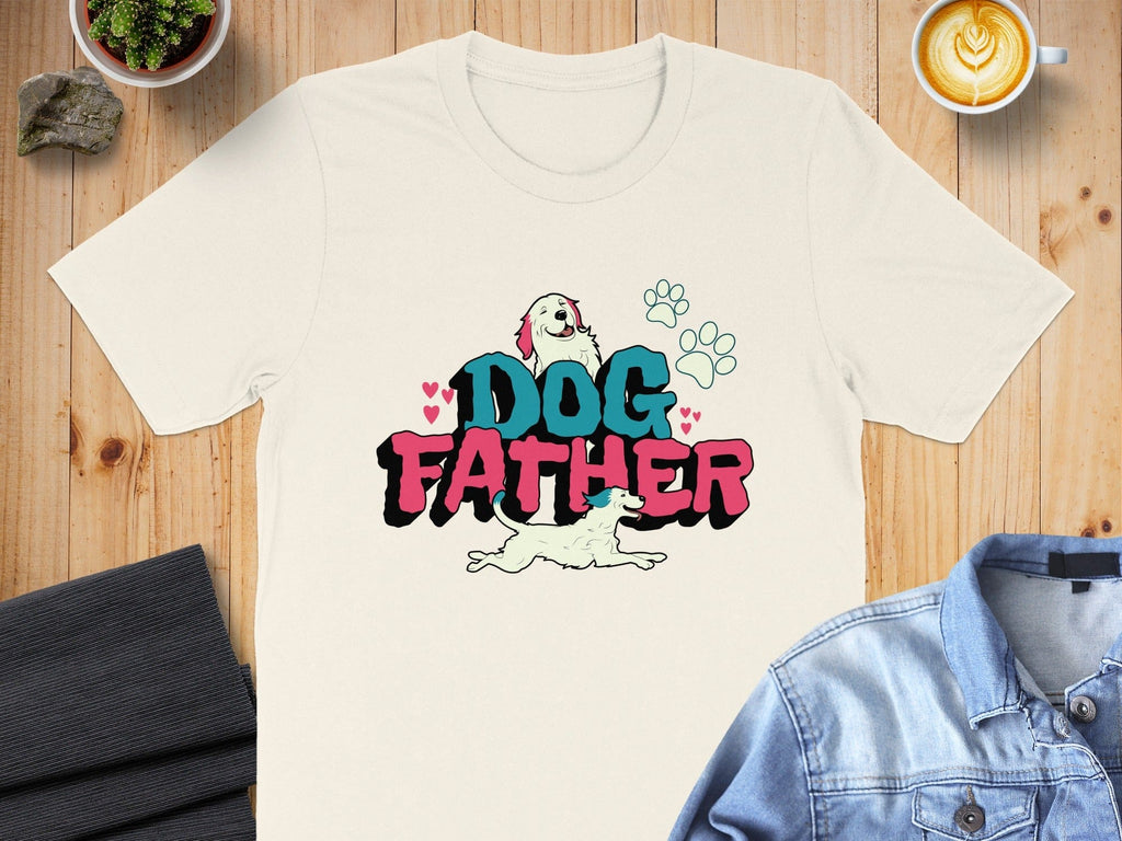 Dog Father Graphic T-Shirt with Playful Design
