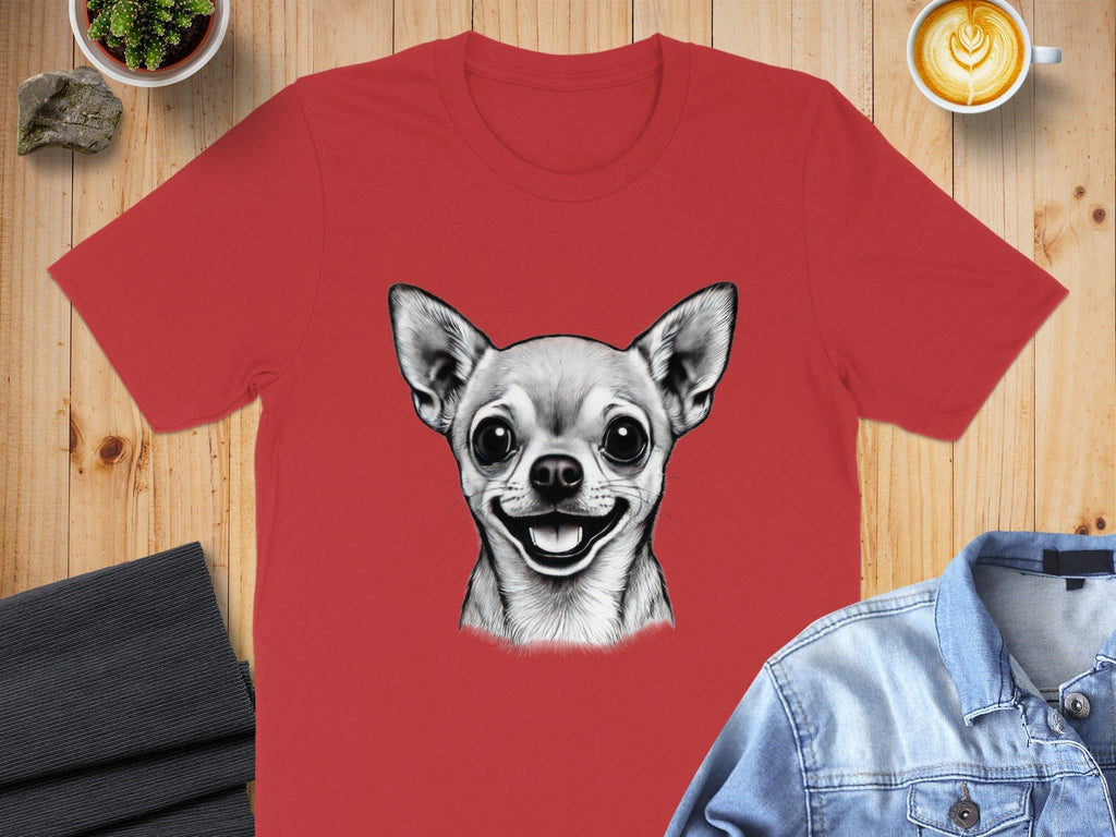 Cartoon Chihuahua Face Graphic T-Shirt Product