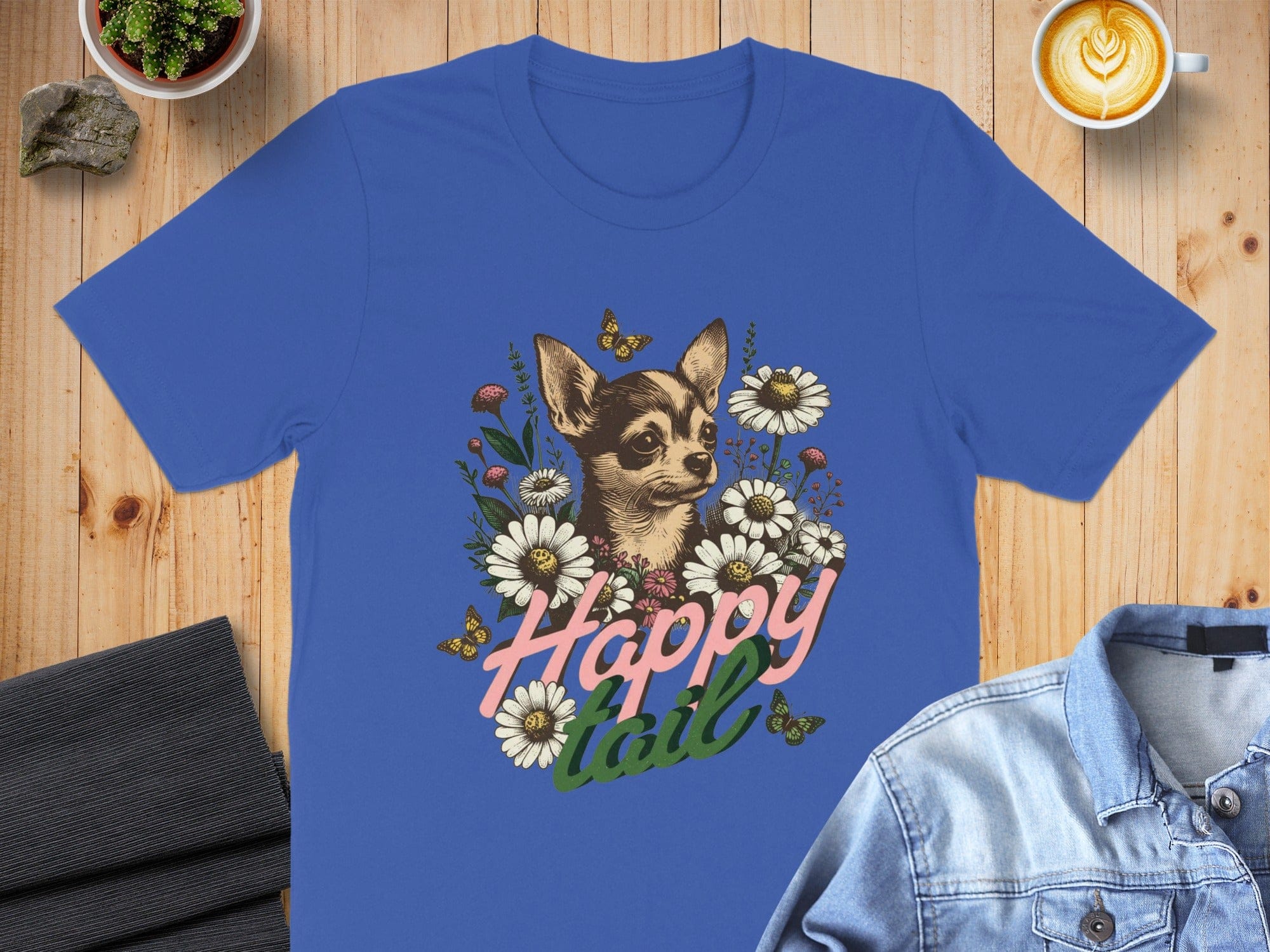 Happy Tail Chihuahua Shirt Cute Dog Graphic Tee