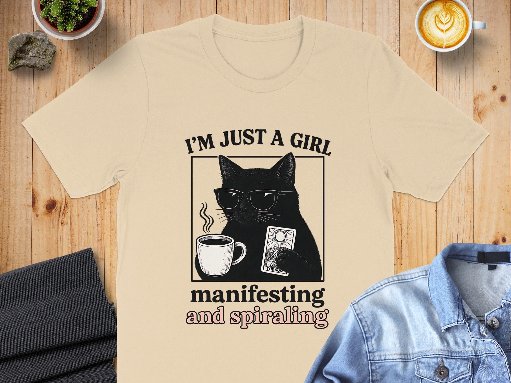 I'm Just a Girl Manifesting and Spiraling Shirt