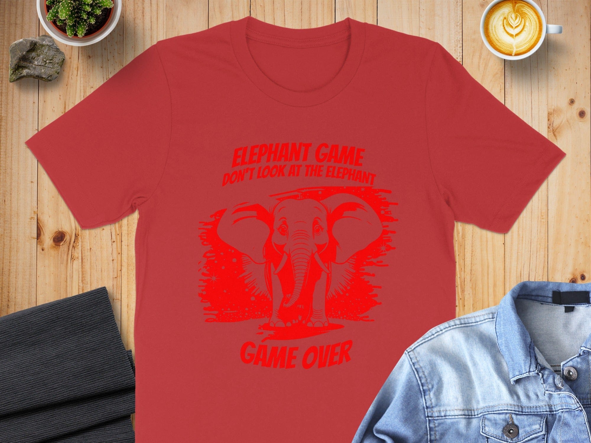 Elephant Game Don't Look At The Elephant Game Over Shirt