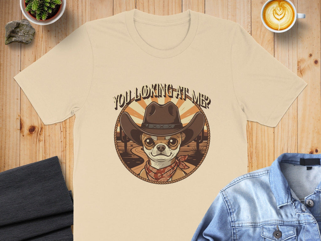 Western Cowboy Dog You Looking At Me T-shirt