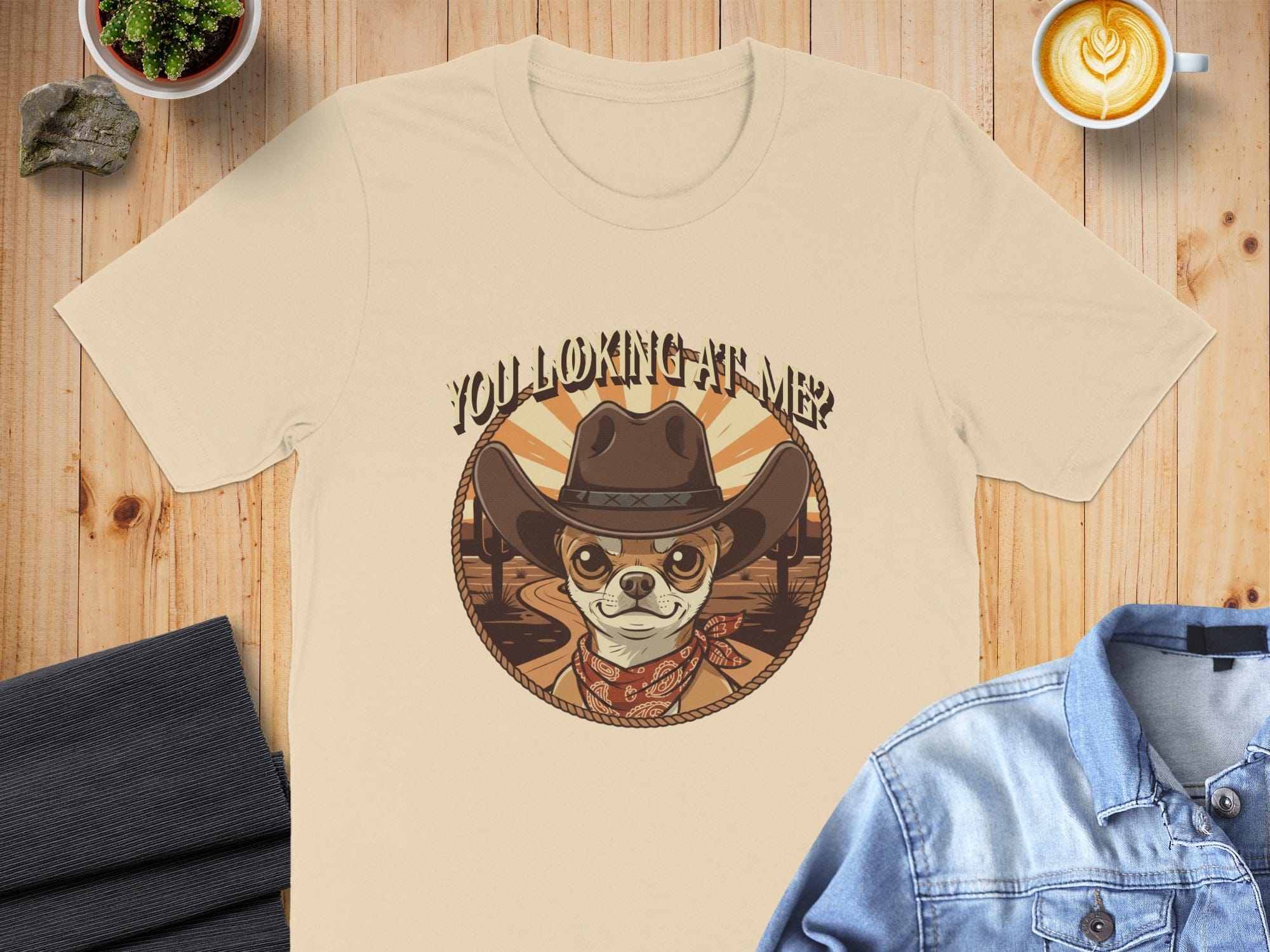 Western Cowboy Dog You Looking At Me T-shirt