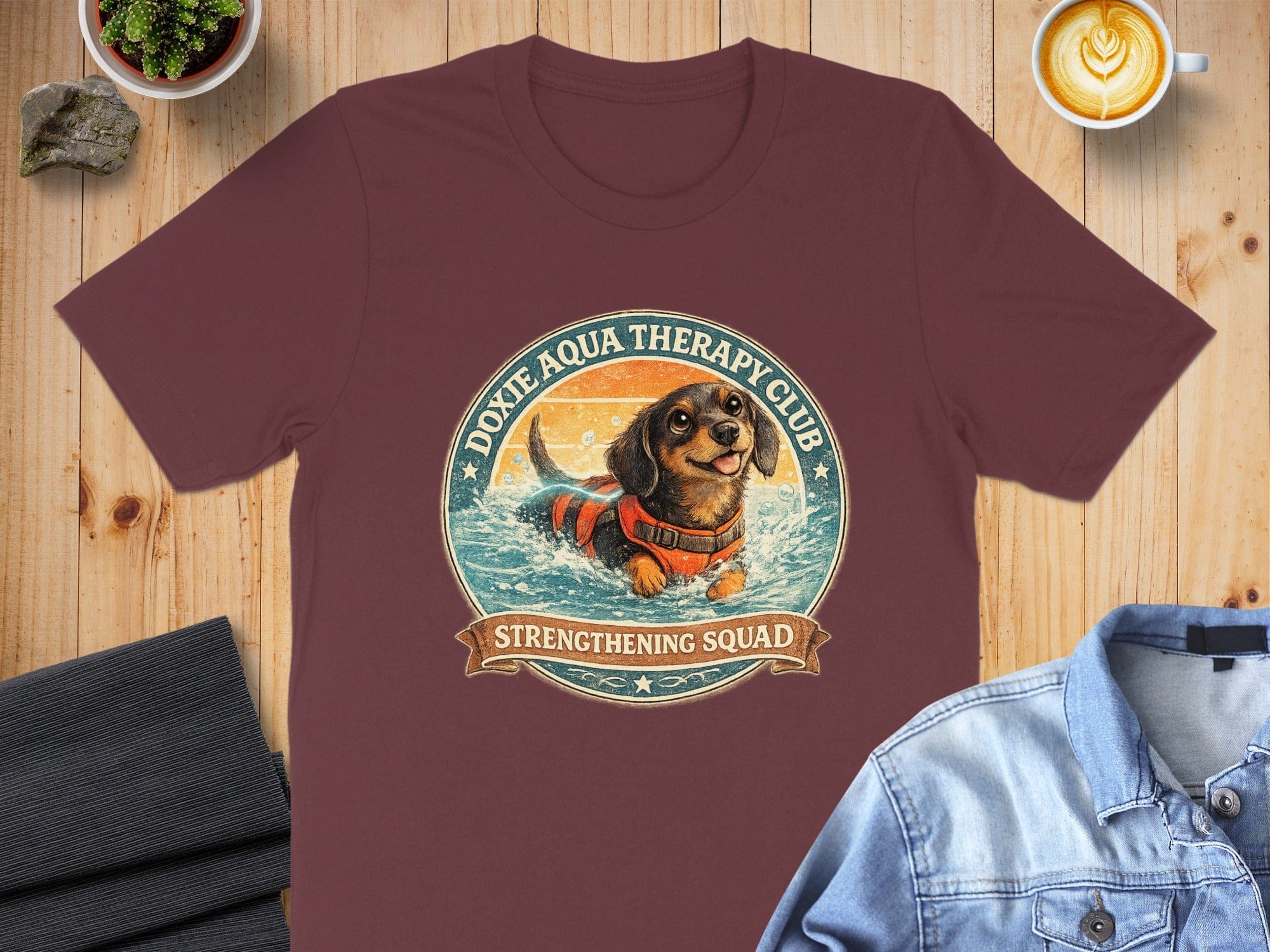 Doxie Aqua Therapy Club Strengthening Squad Shirt