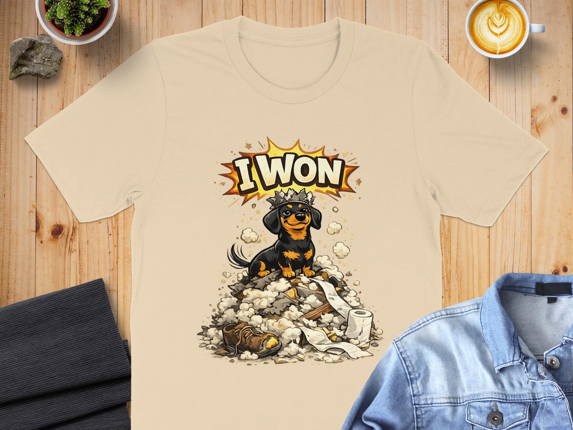 I WON Design Funny Dog T-Shirt For Humorous Fashion