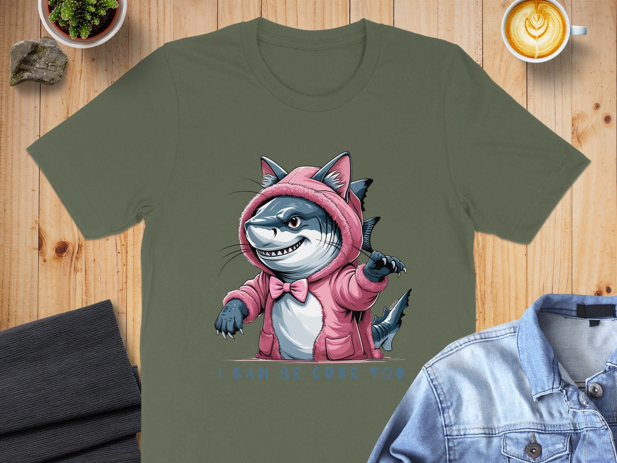 I Can Be Cute Too Shark Hoodie Graphic T-shirt