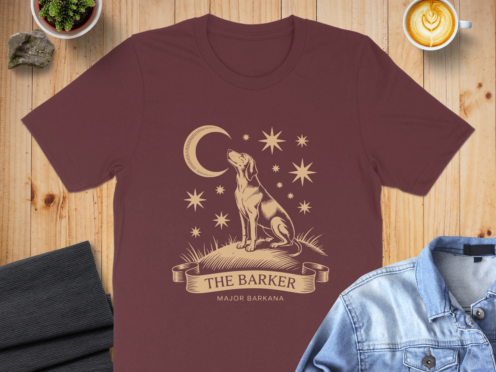 The Barker Major Barkana Stars and Moon Design Shirt