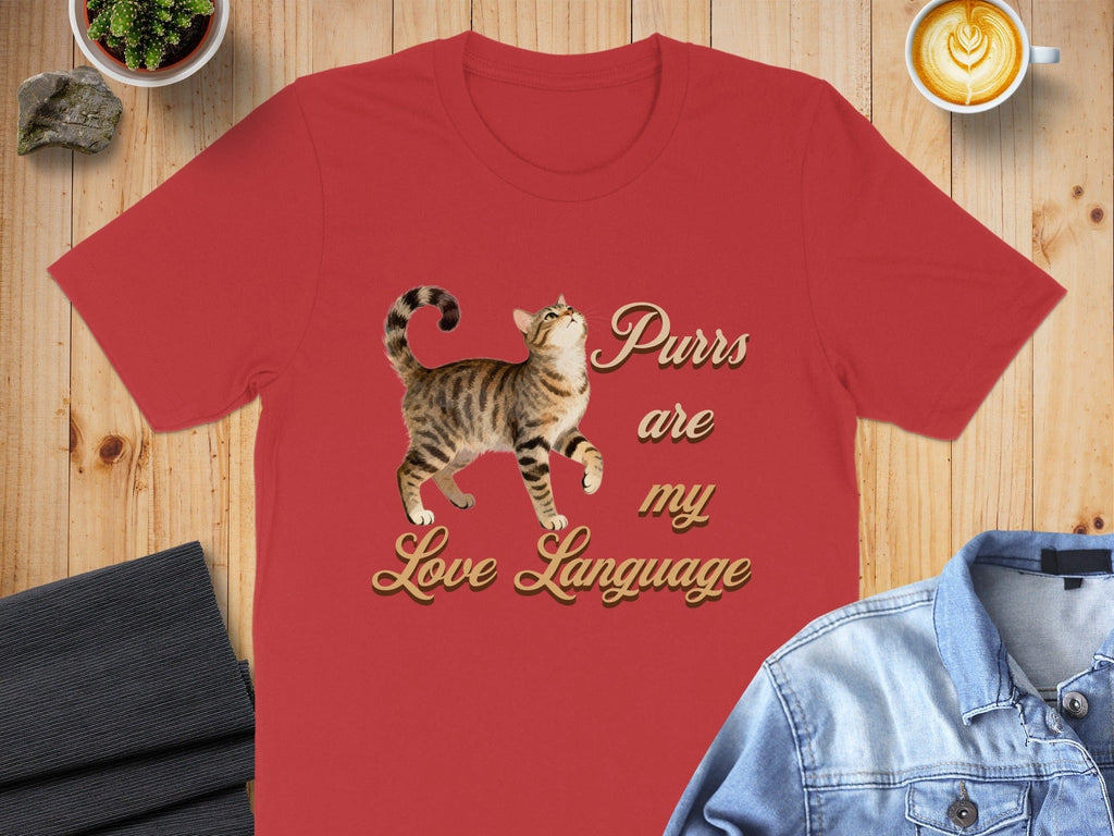 Purrs Are My Love Language Cat Lover T-Shirt