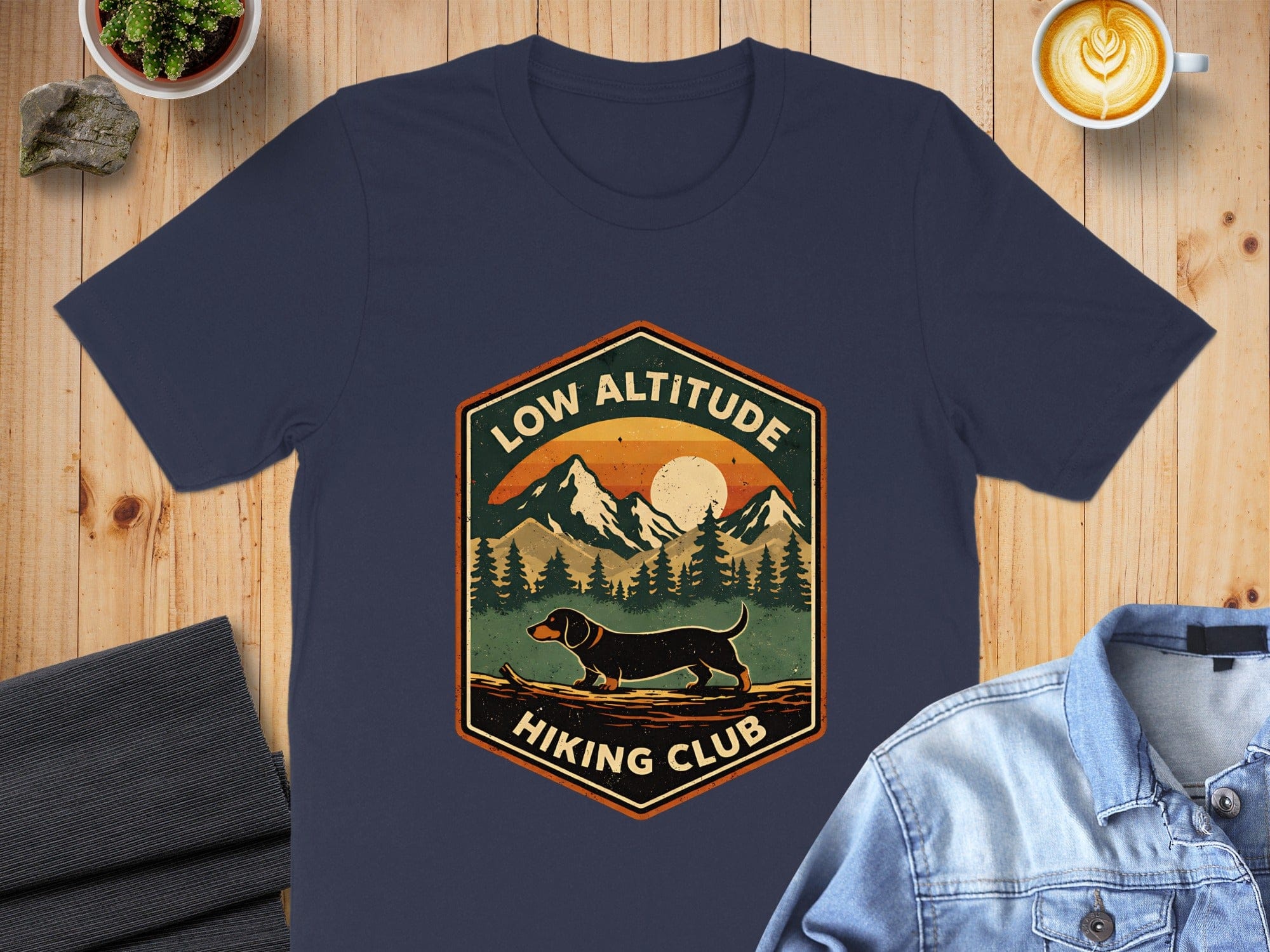 Low Altitude Hiking Club Dog Mountain T-Shirt