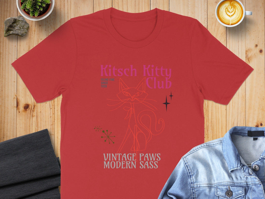 Kitsch Kitty Club Vintage Paws Modern Sass Shirt