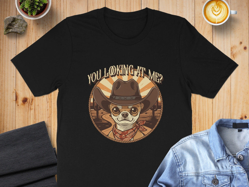 You Looking At Me Cowboy Dog Western Apparel Gift