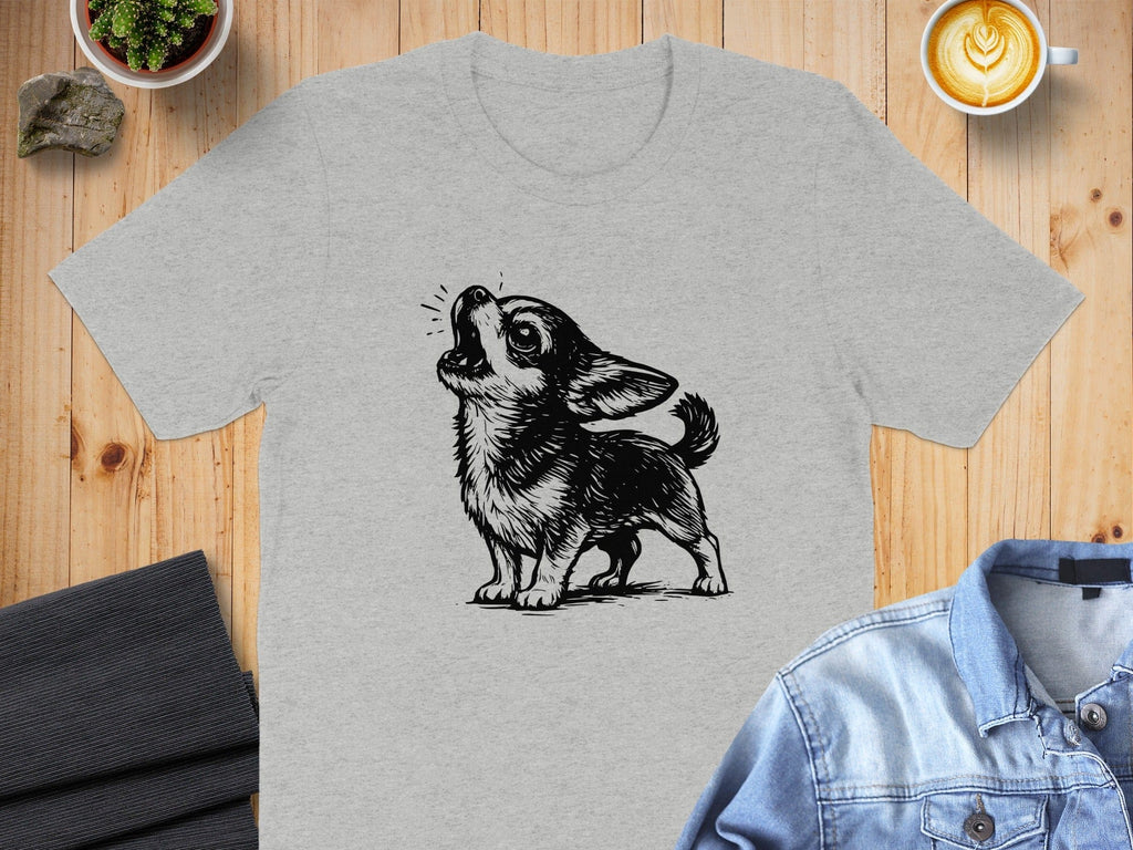 Cute Chihuahua Design on Unisex Graphic T-shirt