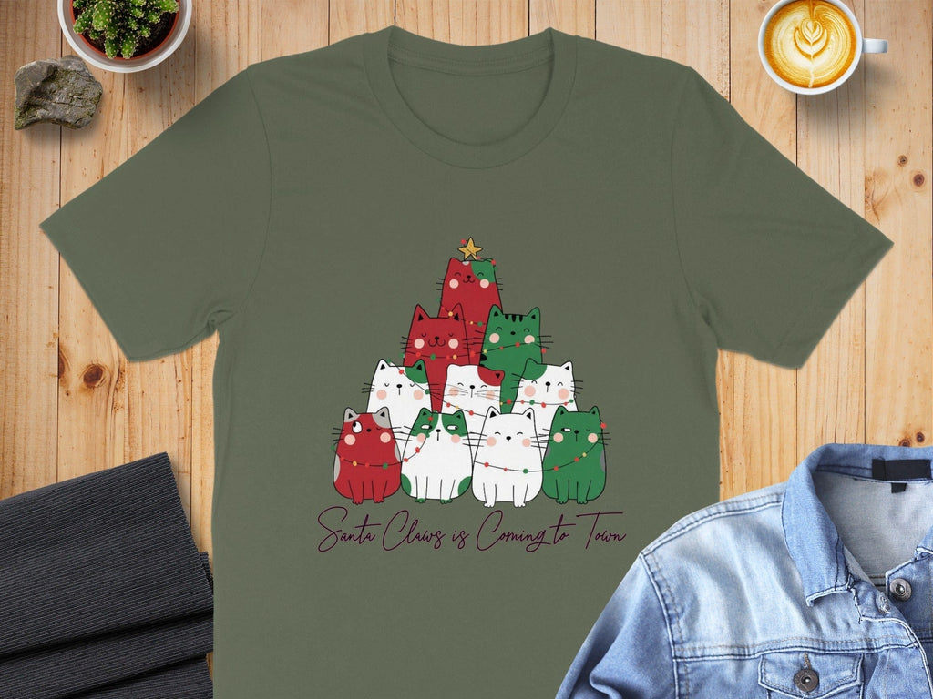 Santa Claws is Coming to Town Graphic Shirt