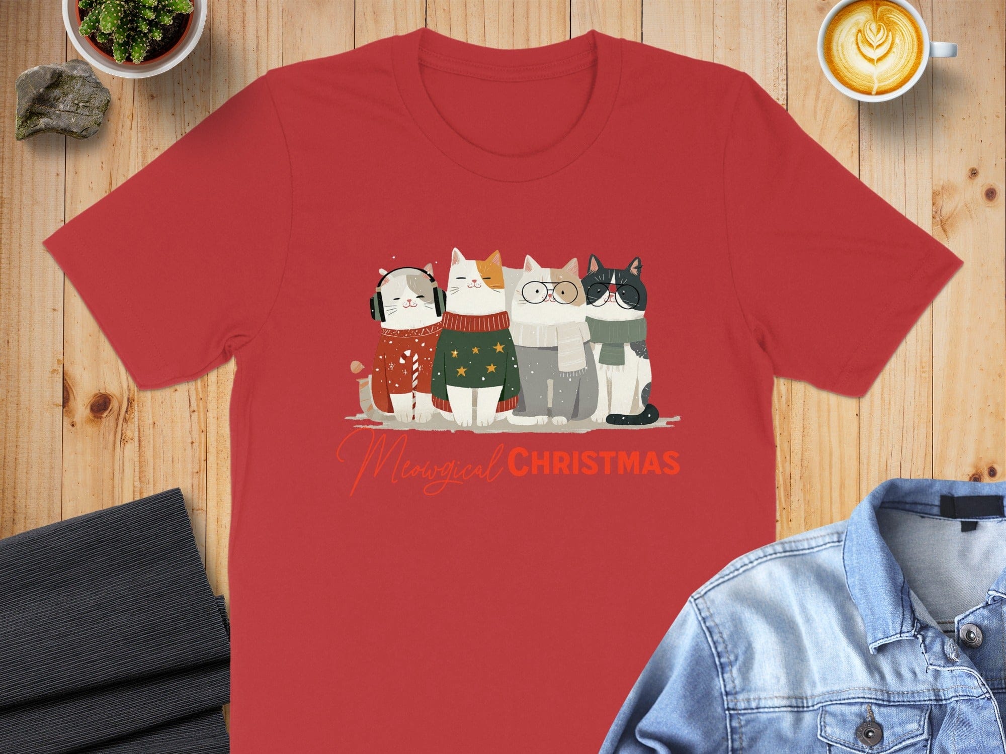 Merry Christmas Cat Shirt for Holiday Celebration