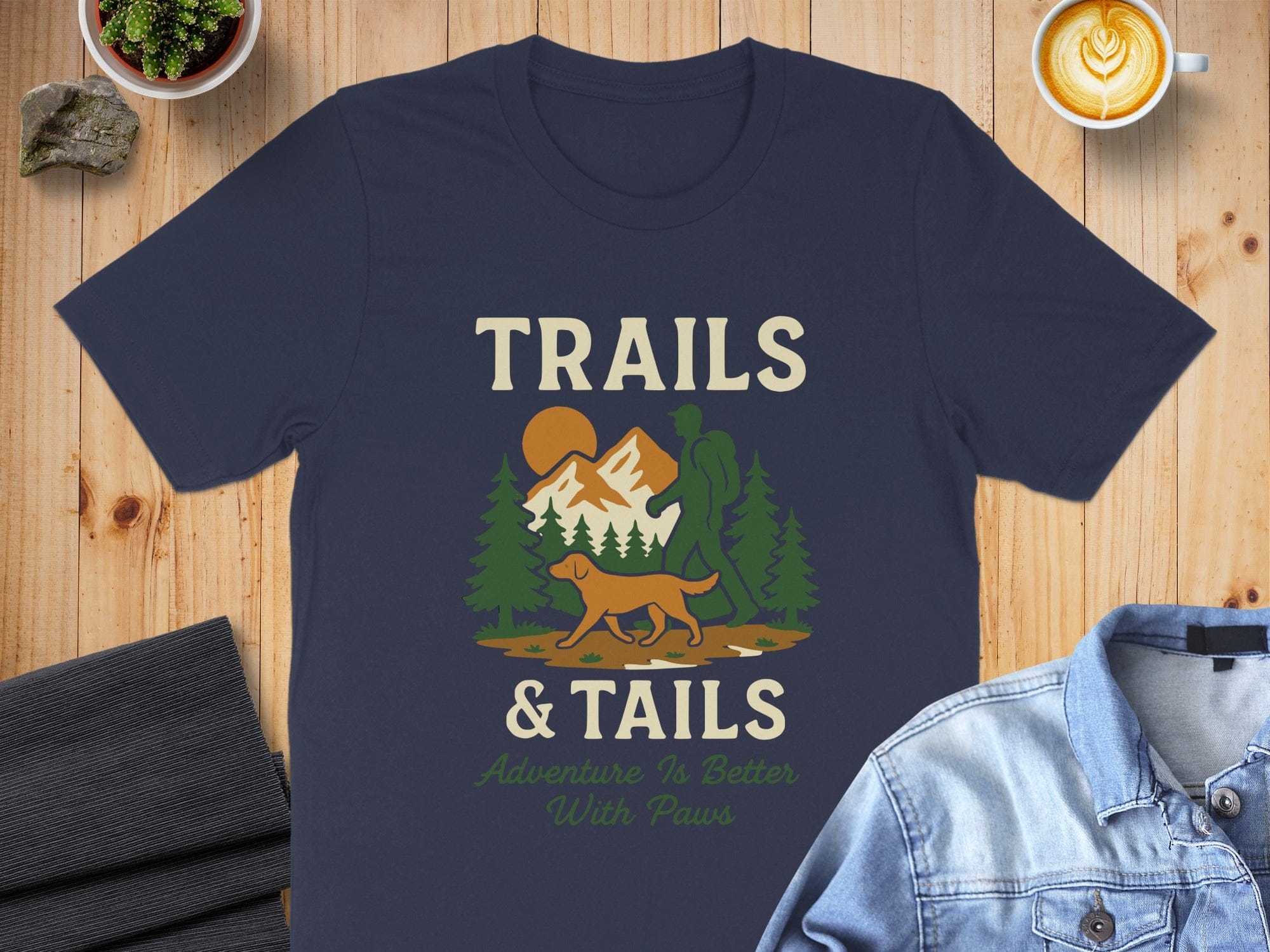 Adventure Trails and Tails Graphic T-Shirt