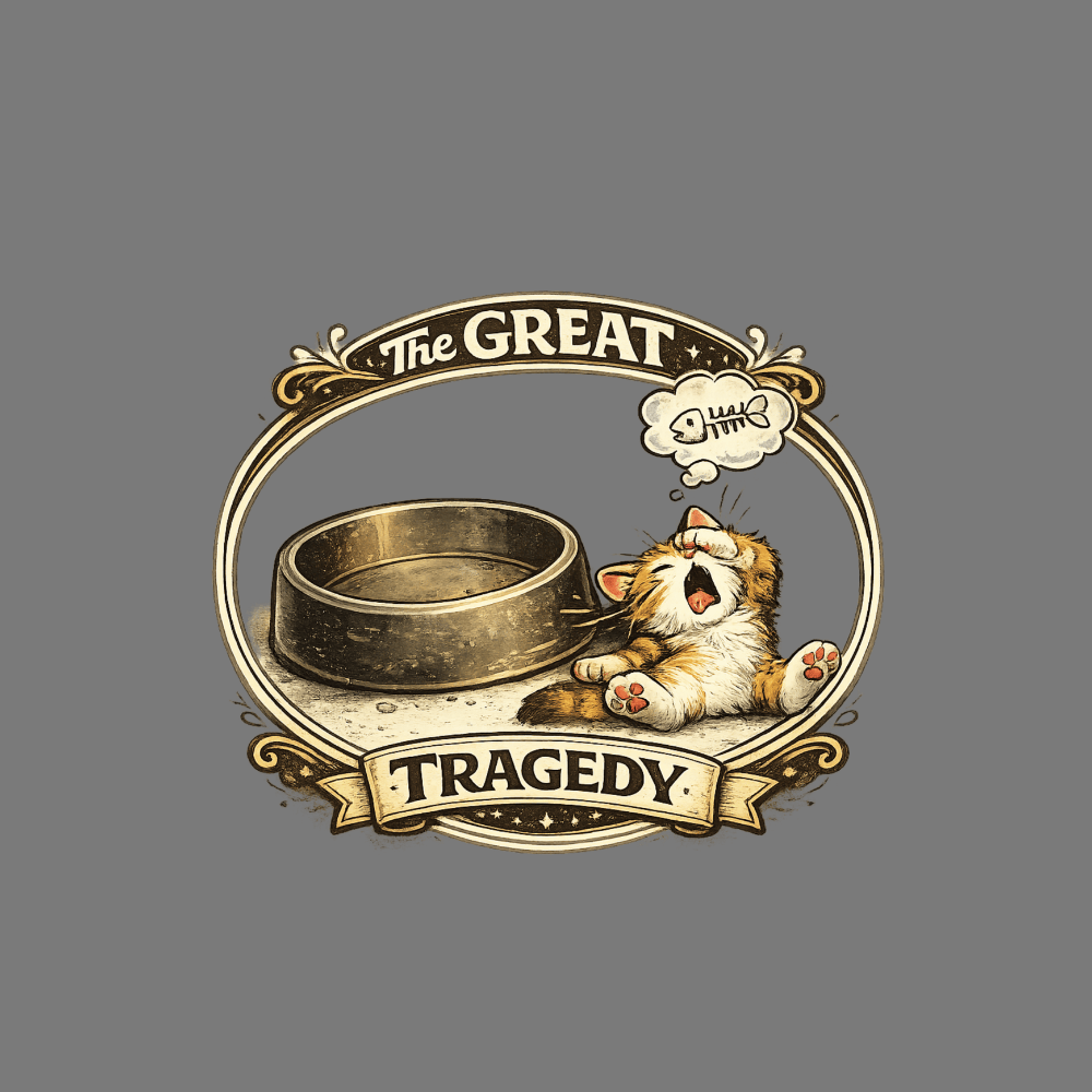 The Great Tragedy Cat Illustrative Design Product