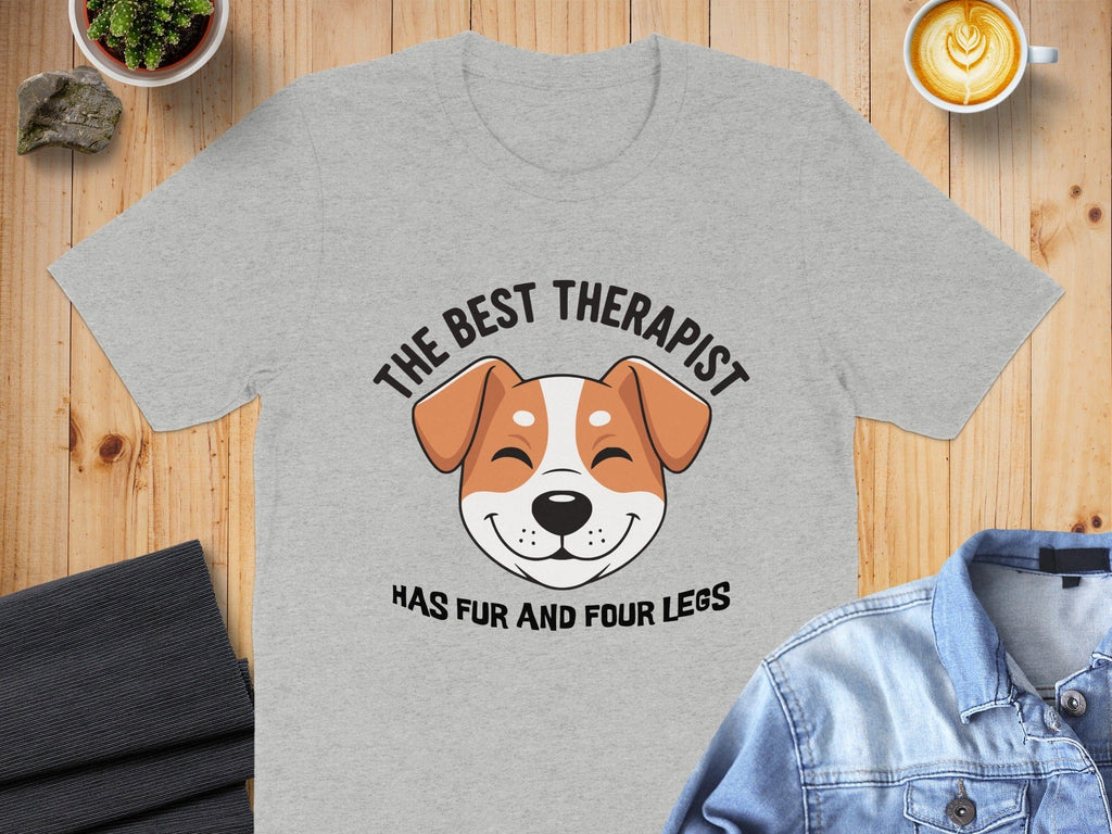 The Best Therapist Has Fur and Four Legs T-shirt