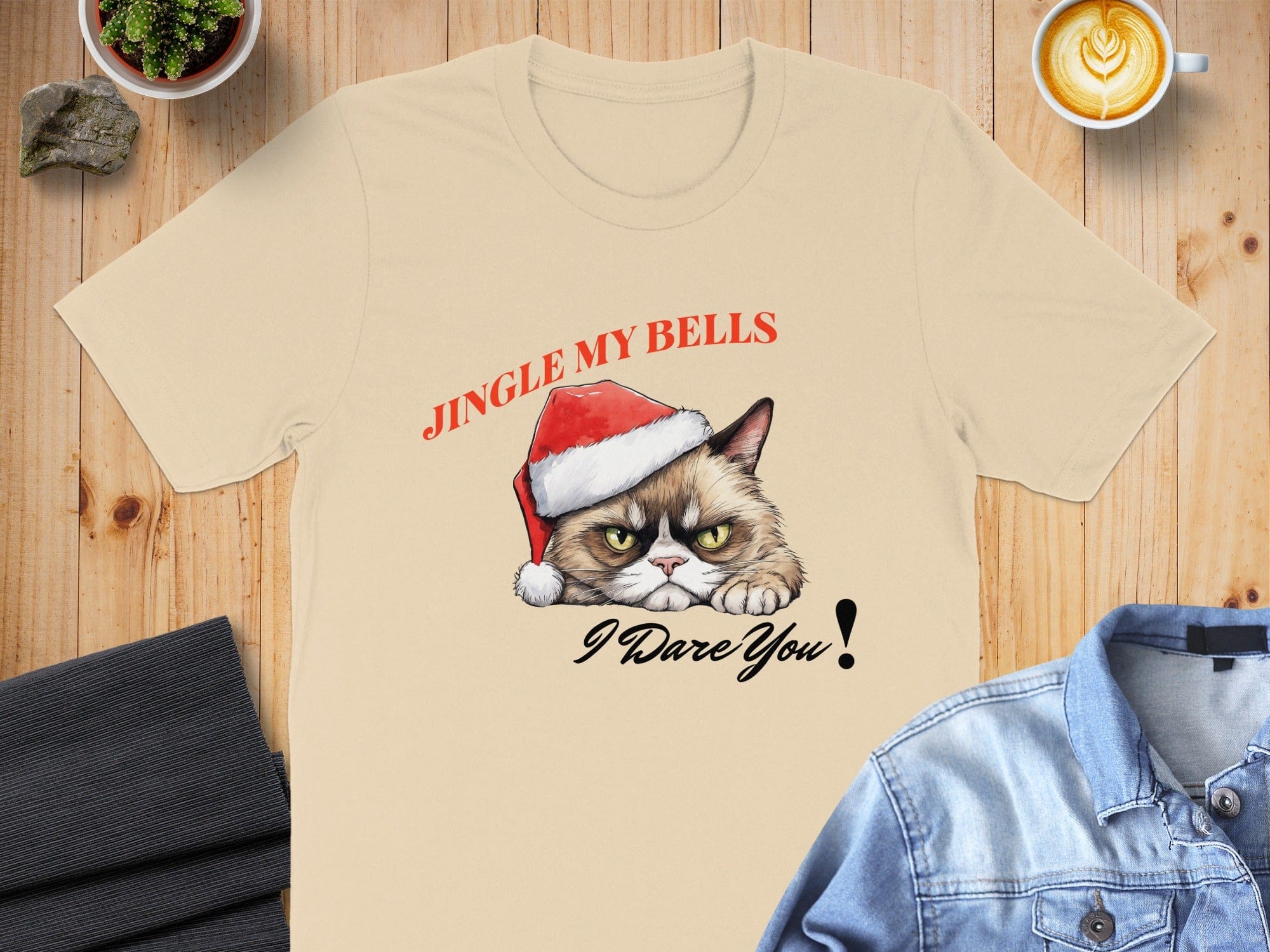 Jingle My Bells I Dare You Grumpy Cat T-Shirt