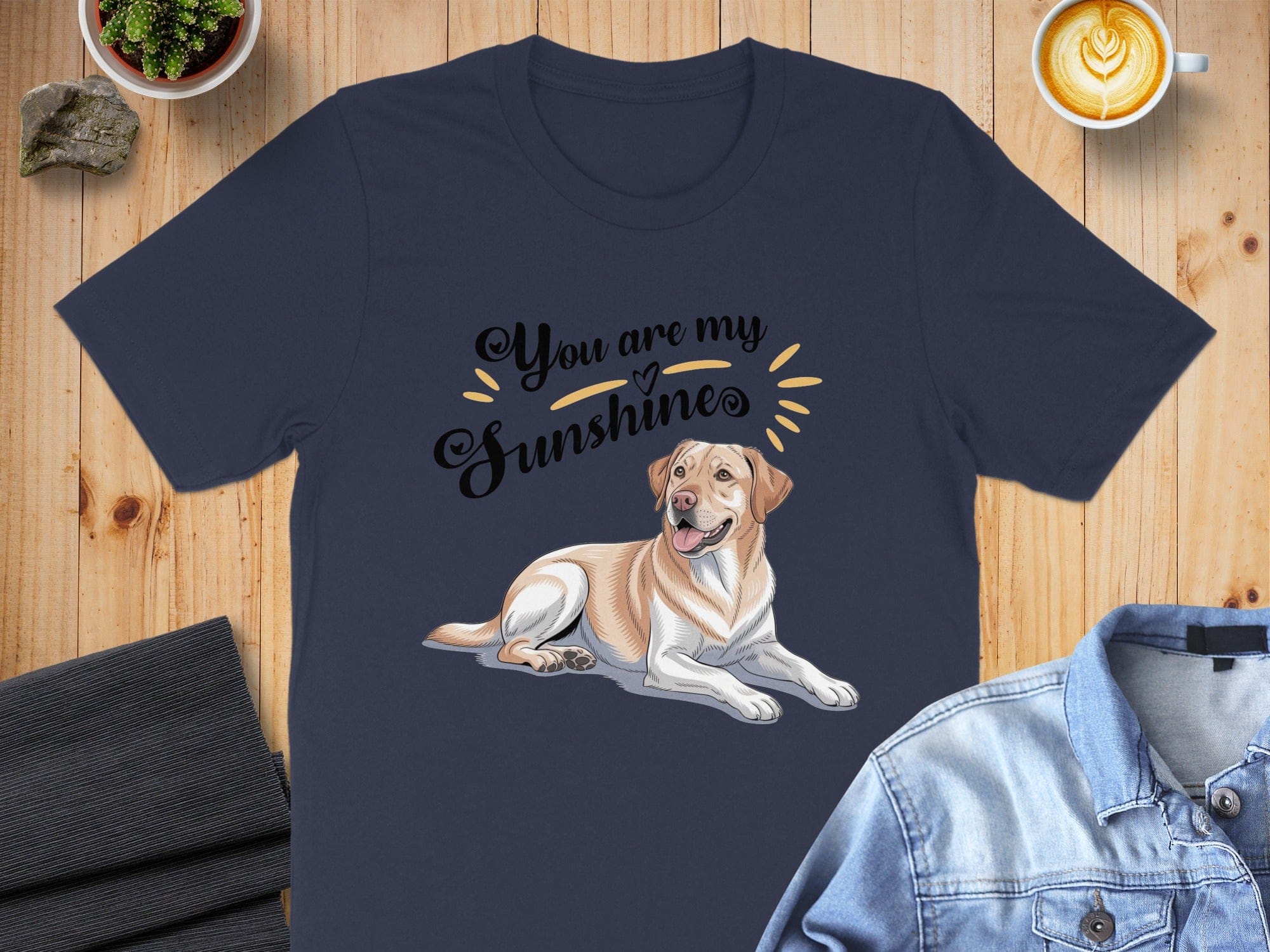 You Are My Sunshine with Adorable Dog Illustration