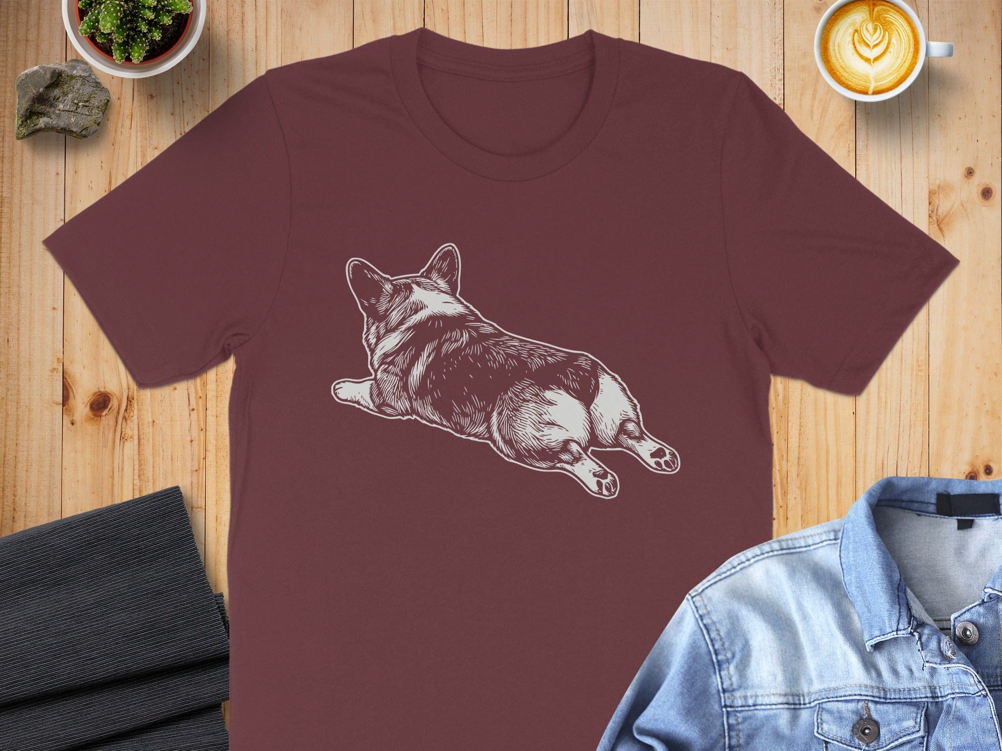 Corgi Butt Graphic Cozy Casual Wear T-shirt