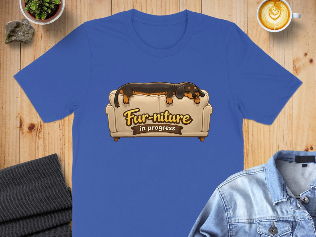 Fur-niture in Progress Cute Dog Couch T-shirt