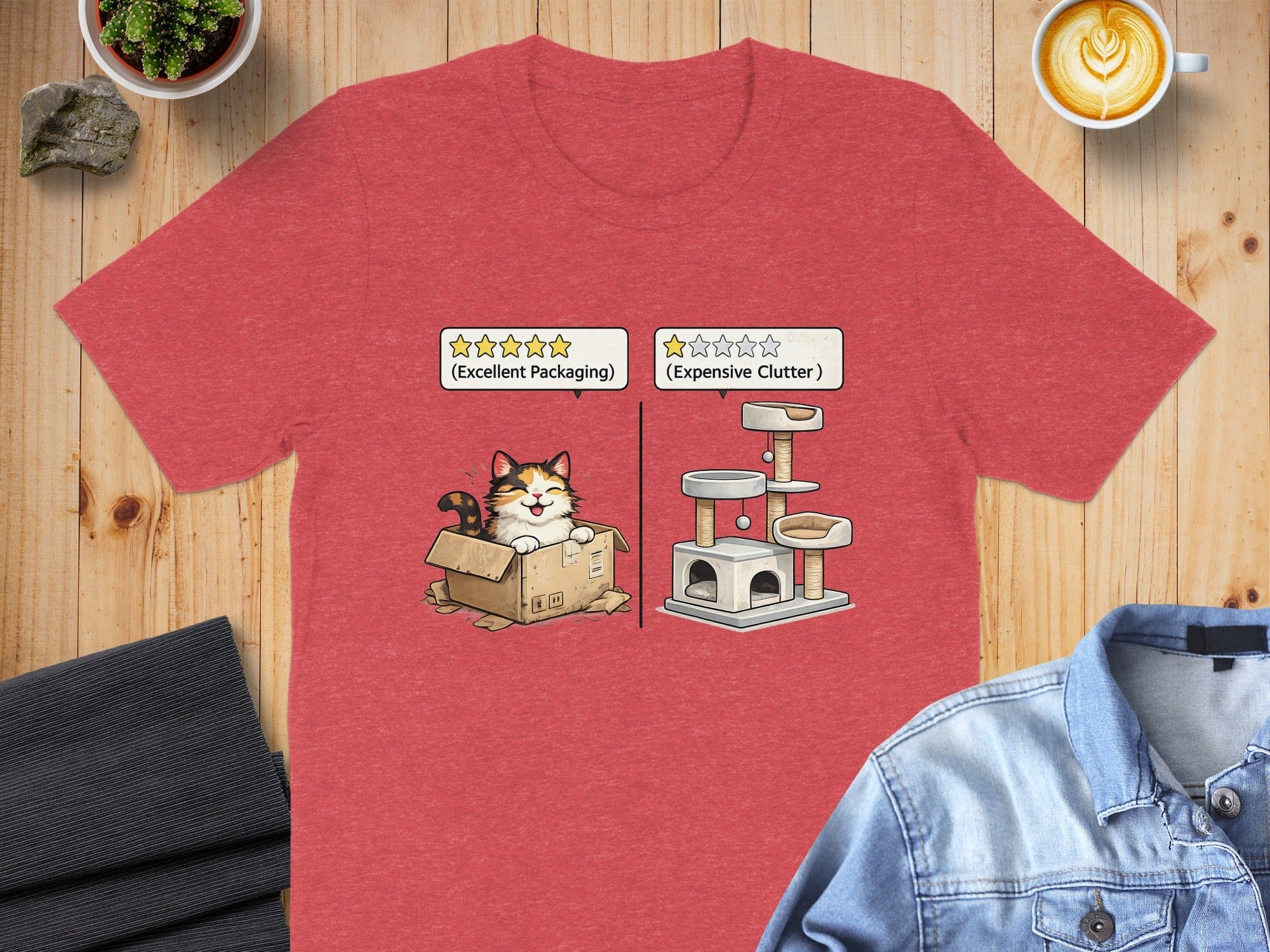 Excellent Packaging vs Expensive Clutter Cat Shirt