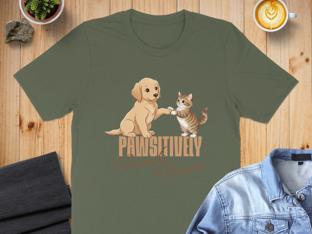 PAWSITIVELY FUREVER Dog and Cat Shirt for Animal Lovers