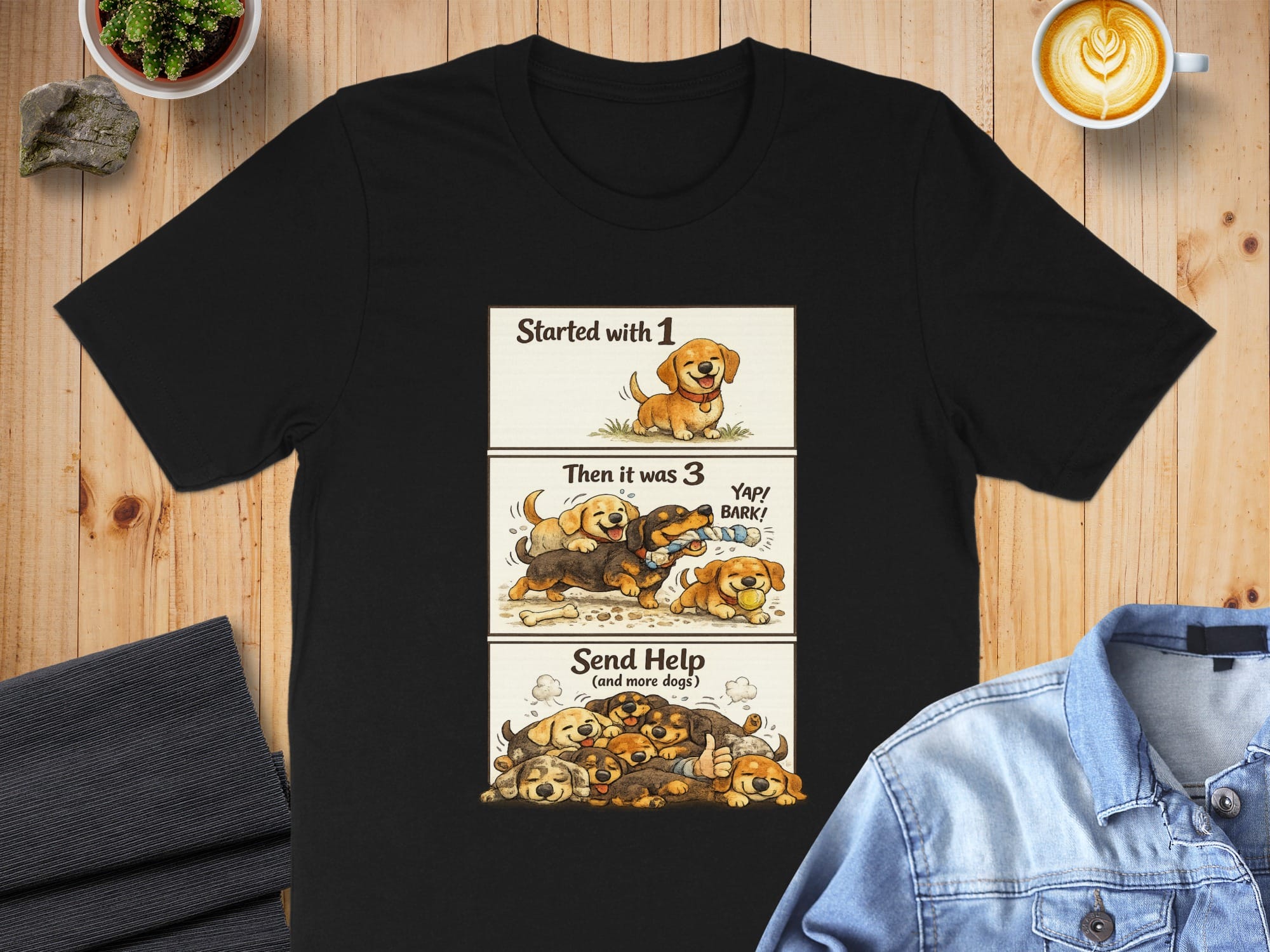 Started With 1 Then It Was 3 Send Help T-shirt