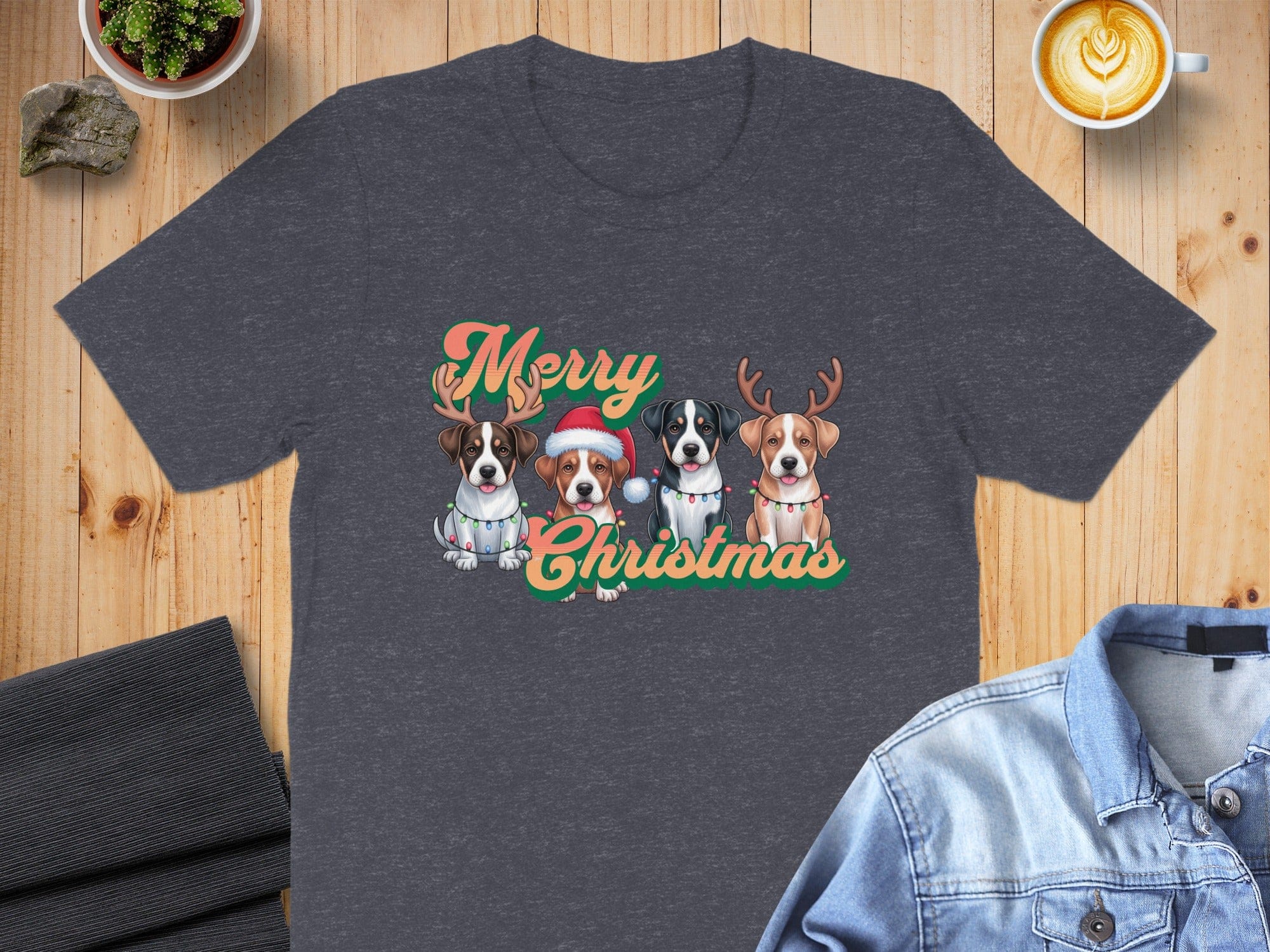 Merry Christmas Dogs with Festive Accessories shirt