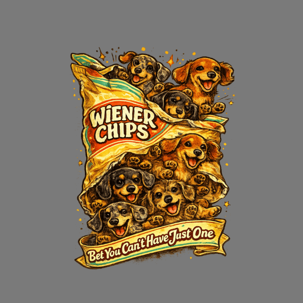 Wiener Chips Bet You Can't Have Just One T-shirt