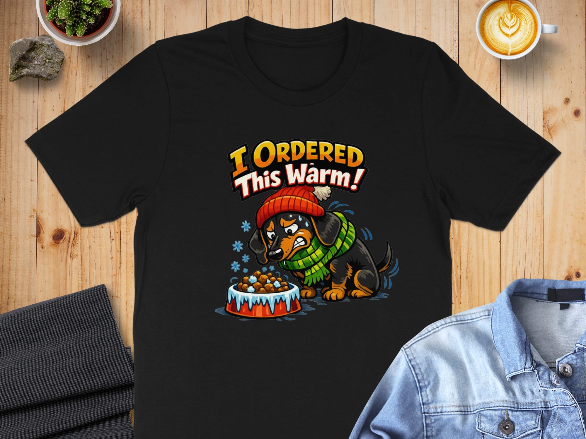 I Ordered This Warm Funny Dog in Winter T-shirt