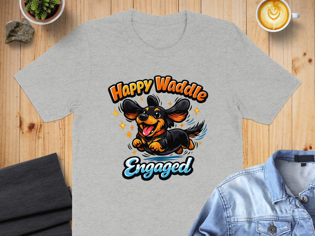 Happy Waddle Engaged Fun and Cute T-Shirt Design