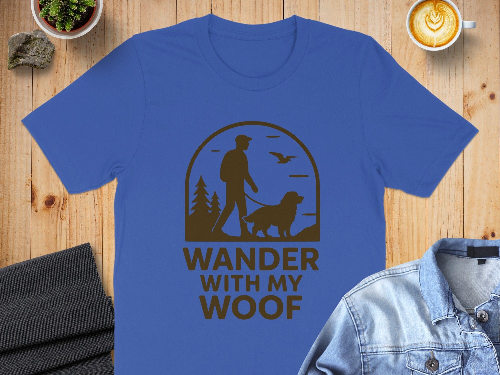 Wander With My Woof Graphic T-Shirt for Dog Lovers