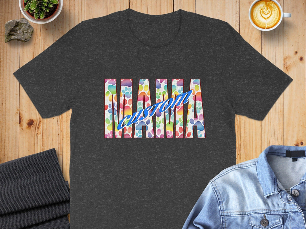 Colorful Custom Mama Graphic T-shirt product