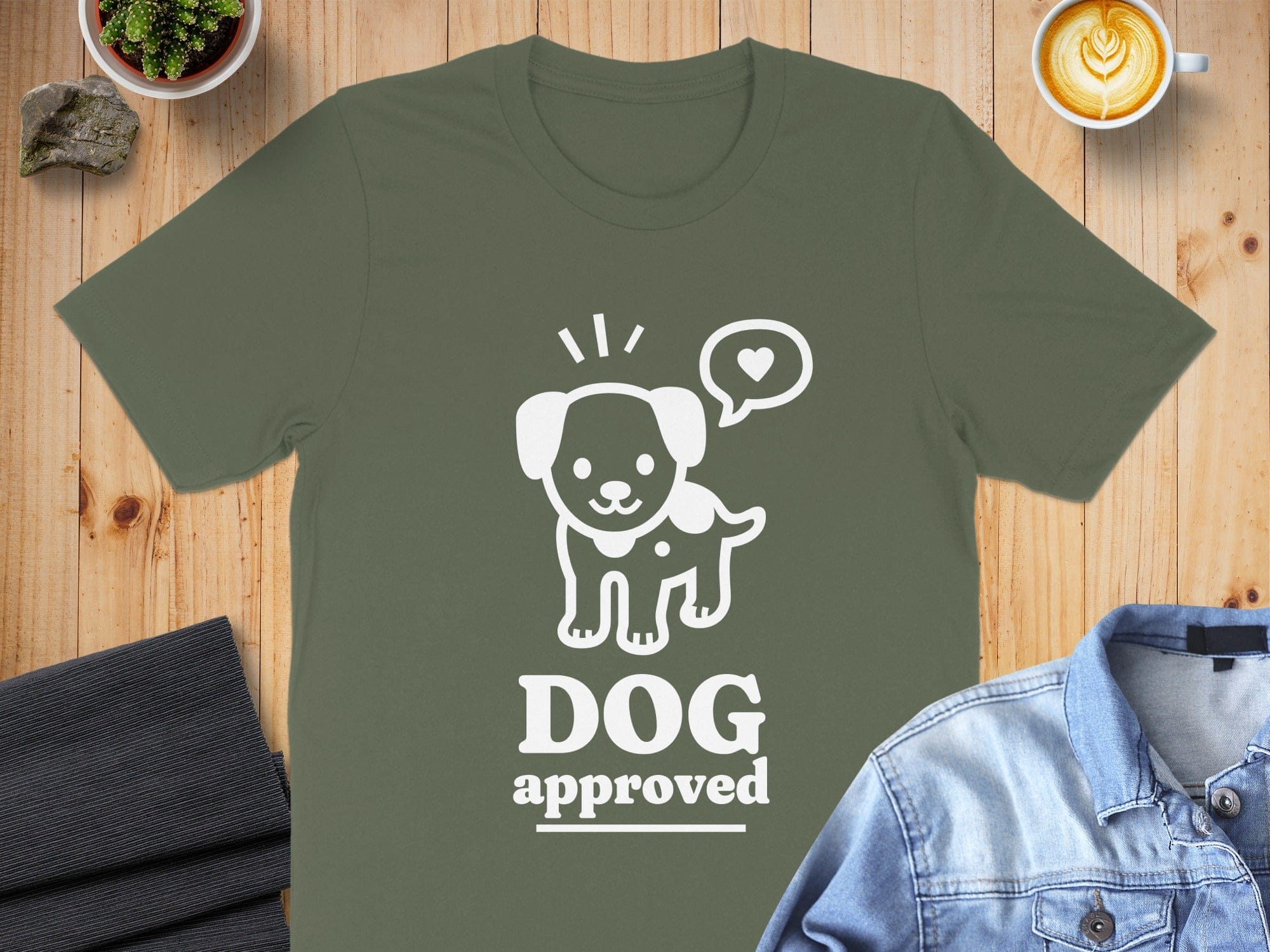 Dog Approved Words with Puppy Graphic Shirt